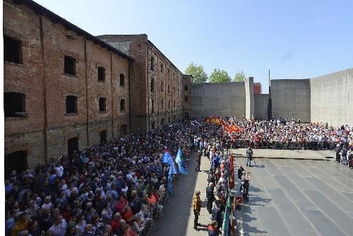 Cerimonia del 25 Aprile a Trieste alla Risiera di San Sabba